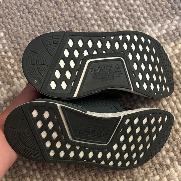 Adidas NMD Black and Dark Green Sneakers - Picture 4 of 5